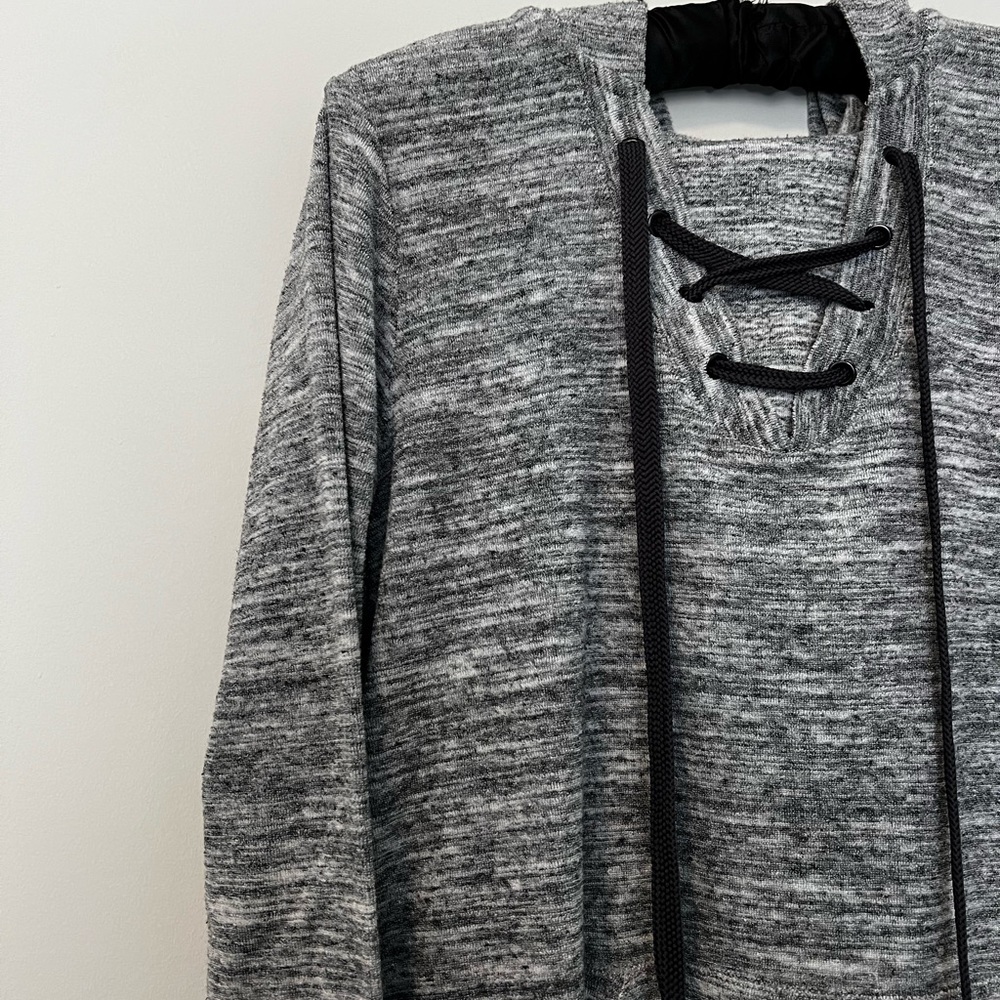 Heathered pullover.